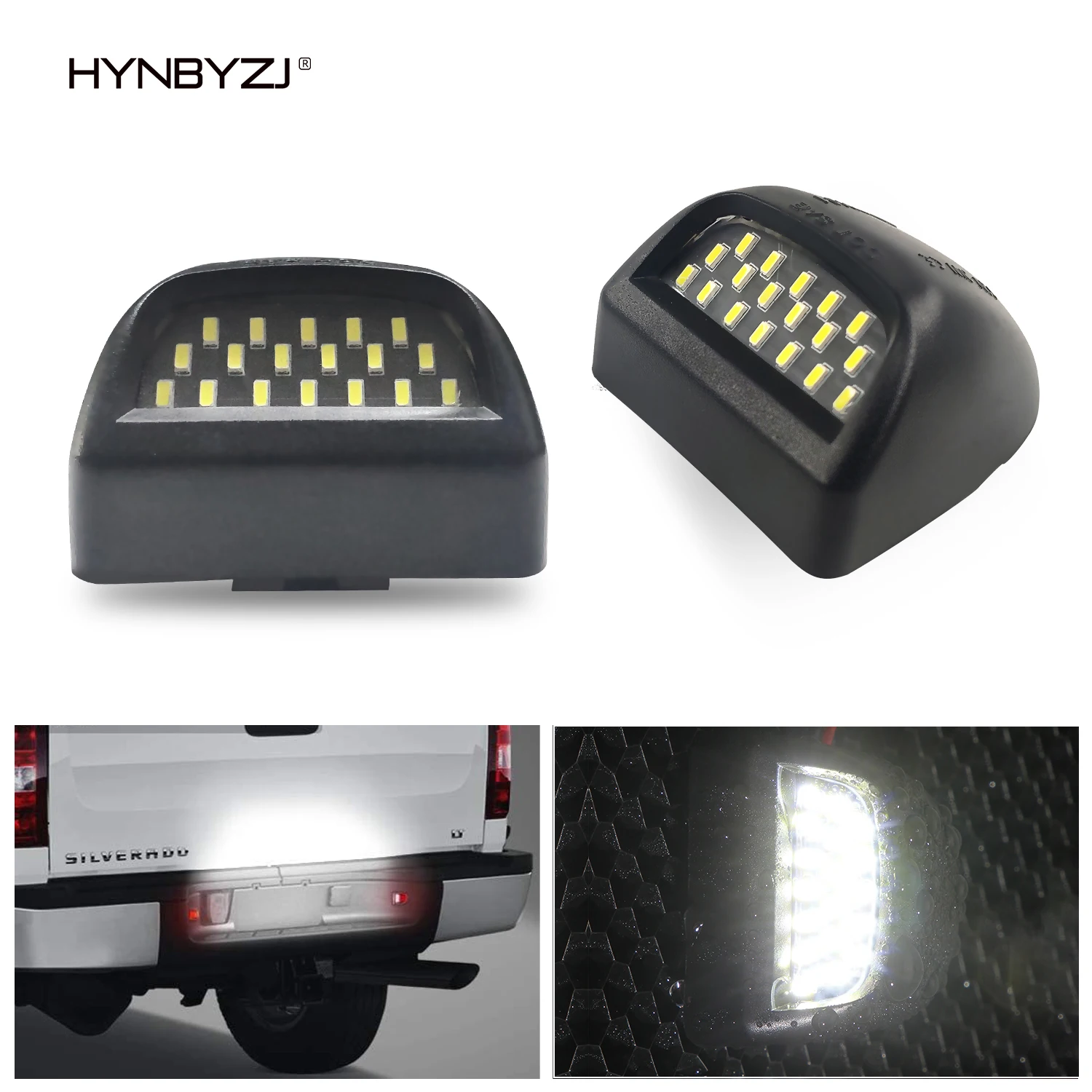 HYNBYZJ 12V 6000K White 18SMD LED Number Lamp For Chevrolet Silverado GMC Sierra 1500 2500 3500 Truck License Plate Lights 2Pcs
HYNBYZJ 12V 6000K White 18SMD LED Number Lamp For Chevrolet Silverado GMC Sierra 1500 2500 3500 Truck License Plate Lights 2Pcs