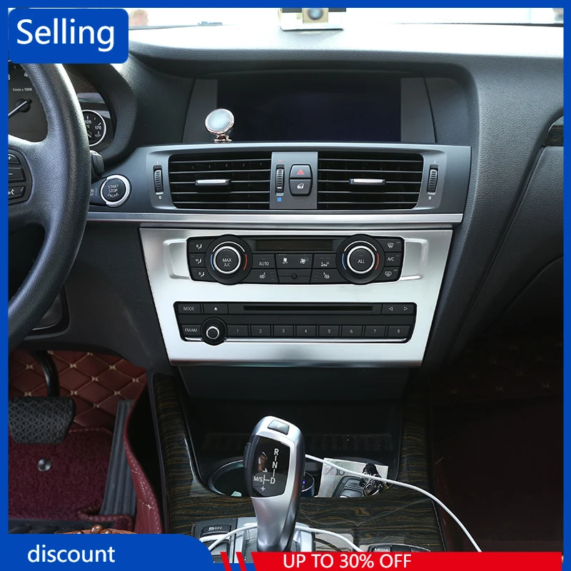 Автомобильные аксессуары для BMW X3 F25 2011-2017/X4 F26 2014-17, 1 шт., матовая хромированная Центральная крышка CD панели, отделка, быстрая доставка 
Автомобильные аксессуары для BMW X3 F25 2011-2017/X4 F26 2014-17, 1 шт., матовая хромированная Центральная крышка CD панели, отделка, быстрая доставка