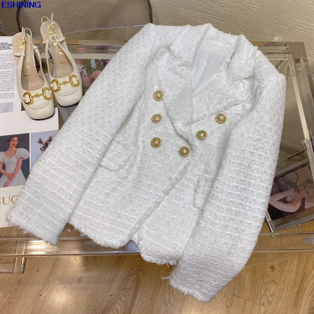 Early spring 2022 new classic short double-breasted version to suit coat black white п а л ь т о ж е н с
Early spring 2022 new classic short double-breasted version to suit coat black white п а л ь т о ж е н с