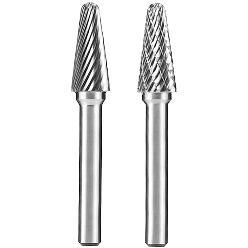 2 Pcs Cone Shape Aluminum Cutting Tool Tungsten Carbide Burr File With 1/4 Shank For Rotary Tool Or Die Grinder
2 Pcs Cone Shape Aluminum Cutting Tool Tungsten Carbide Burr File With 1/4 Shank For Rotary Tool Or Die Grinder