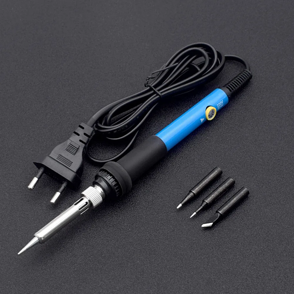 Adjustable Temperature 110V/220V 60W EU/US Electric Soldering Iron Kit Handle Welding Solder Station Rework Heat Tip Repair Tool
Adjustable Temperature 110V/220V 60W EU/US Electric Soldering Iron Kit Handle Welding Solder Station Rework Heat Tip Repair Tool