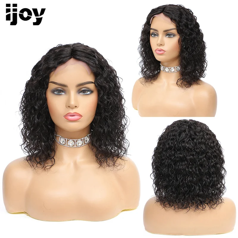 Short Bob Kinky Curly Lace Wig Brazilian Human Hair Wigs For Black Women Middle Part Lace Closure Wig Non-Remy IJOY
Short Bob Kinky Curly Lace Wig Brazilian Human Hair Wigs For Black Women Middle Part Lace Closure Wig Non-Remy IJOY