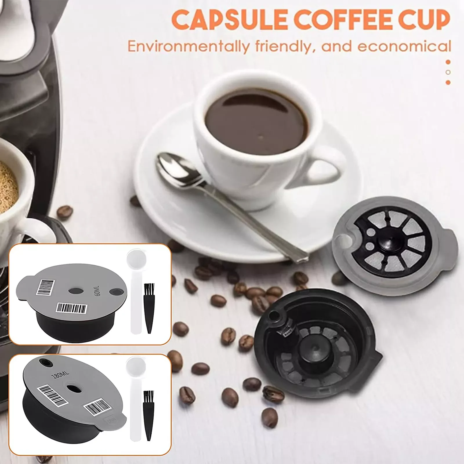Reusable Coffee Capsule Pod 60ML/180ML Cup Refillable For Bosch-s Tassimoo Tas Maker
Reusable Coffee Capsule Pod 60ML/180ML Cup Refillable For Bosch-s Tassimoo Tas Maker