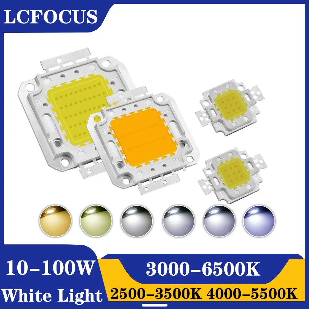 Warm Natural Cool White High Brightness 10W 20W 30W 50W 100W Light Beads COB LED Chip Diode For DIY Floodlight
Warm Natural Cool White High Brightness 10W 20W 30W 50W 100W Light Beads COB LED Chip Diode For DIY Floodlight