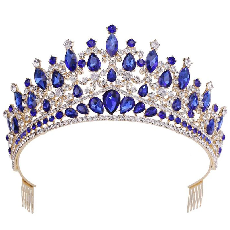 JINGLANG Baroque Fashion Big Crown Headdress Bride's Birthday Hair Comb Rhinestones Crystal Wedding Princess Party Jewelry
JINGLANG Baroque Fashion Big Crown Headdress Bride's Birthday Hair Comb Rhinestones Crystal Wedding Princess Party Jewelry