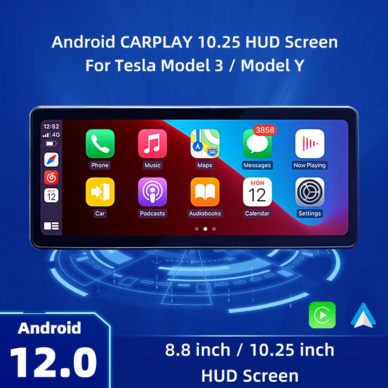 10.25inch For Tesla Model 3 Y Digital Dashboard Heads Up Display Carplay Android Auto For Tesla Car Accessories HUD Power Speed
10.25inch For Tesla Model 3 Y Digital Dashboard Heads Up Display Carplay Android Auto For Tesla Car Accessories HUD Power Speed