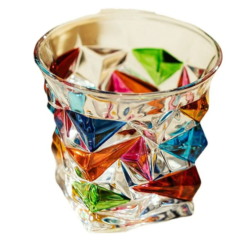

Whiskey Glass Cup Foreign Wine Glass Household High-value Hand-painted Water Glasses Shot Glasses for Vodka Luxury Crystal Cups