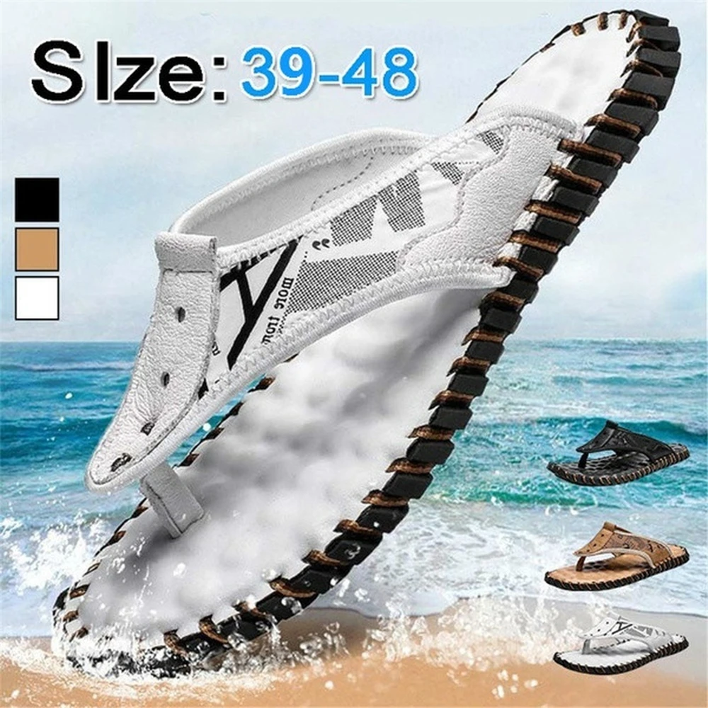Summer fashion flip slops for men casual leather slippers outdoor beach sandals 2022 new flat slides designer slippers trending
Summer fashion flip slops for men casual leather slippers outdoor beach sandals 2022 new flat slides designer slippers trending