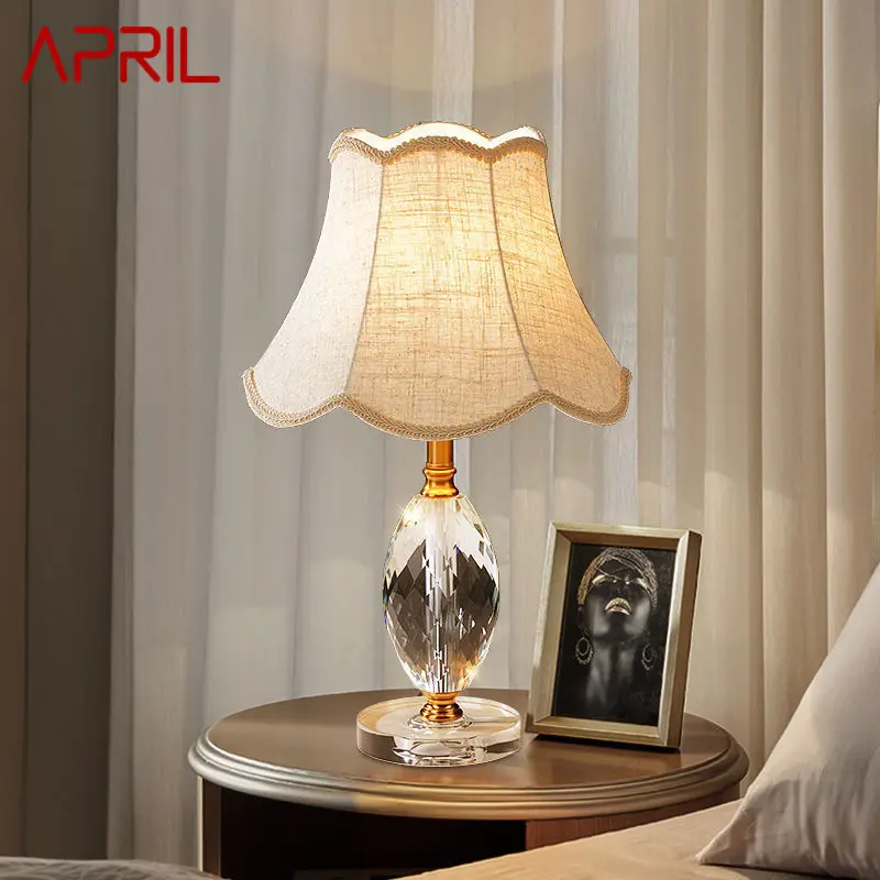 APRIL Modern Dimming Table Lamp LED Creative Crystal Desk Light With Remote Control for Home Living Room Bedroom Decor
APRIL Modern Dimming Table Lamp LED Creative Crystal Desk Light With Remote Control for Home Living Room Bedroom Decor