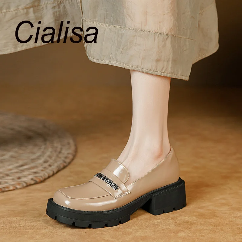 Туфли Cialisa женские на платформе, повседневные лоферы, круглый носок, массивный каблук, модная дизайнерская обувь, 33-40, осень 2022
Туфли Cialisa женские на платформе, повседневные лоферы, круглый носок, массивный каблук, модная дизайнерская обувь, 33-40, осень 2022