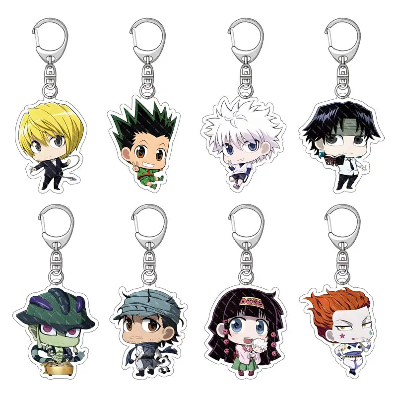 New 15 Styles Hunter X Hunter Keychain Killua Zoldyck Kurapika Gon Keyrings Arcylic Pendant Key Chain Cosplay Accessories
New 15 Styles Hunter X Hunter Keychain Killua Zoldyck Kurapika Gon Keyrings Arcylic Pendant Key Chain Cosplay Accessories
