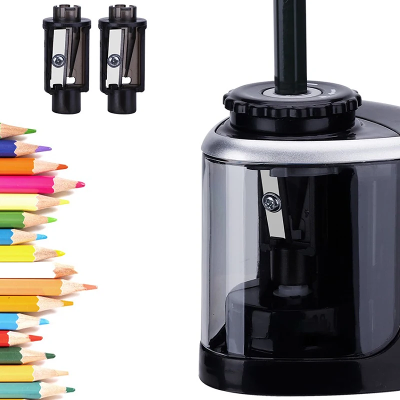 Electric Auto Pencil Sharpener Safe Student Helical Steel Blade Sharpener for Artists Kids Adults Colored Pencils Sharpener
Electric Auto Pencil Sharpener Safe Student Helical Steel Blade Sharpener for Artists Kids Adults Colored Pencils Sharpener
