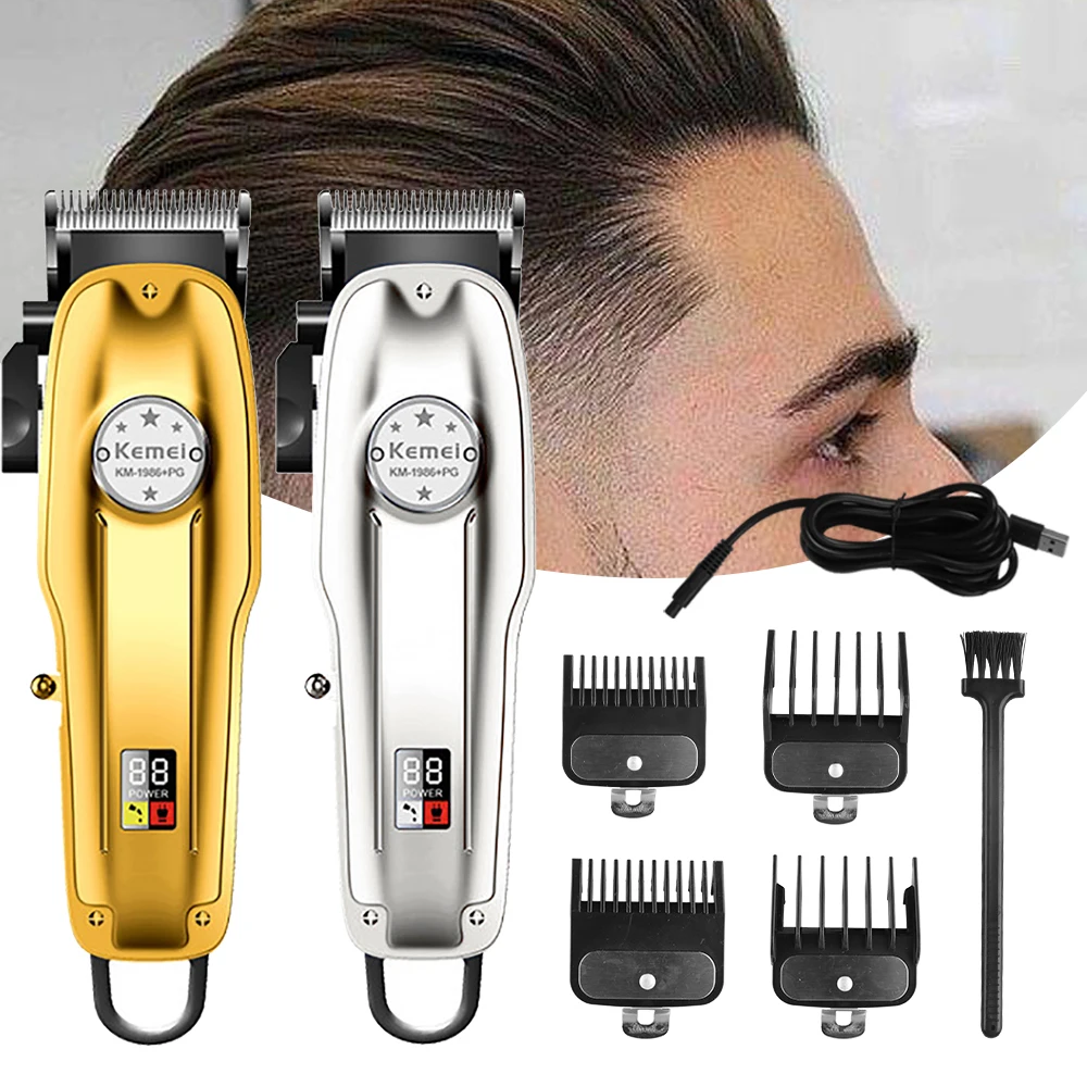 Kemei Hair Clipper Men's Trimmer Barber Recommended Professional kemei Electric Hair Clipper Men's Electric Trimmer LCD Display
Kemei Hair Clipper Men's Trimmer Barber Recommended Professional kemei Electric Hair Clipper Men's Electric Trimmer LCD Display