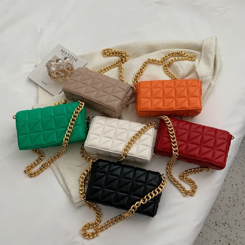 Luxury Brand Leather Woman Bagute Bags Quilted Fashion Bags For Women Flap Retro Clutch Handbag Metal Chain Small Shoulder Bag
Luxury Brand Leather Woman Bagute Bags Quilted Fashion Bags For Women Flap Retro Clutch Handbag Metal Chain Small Shoulder Bag