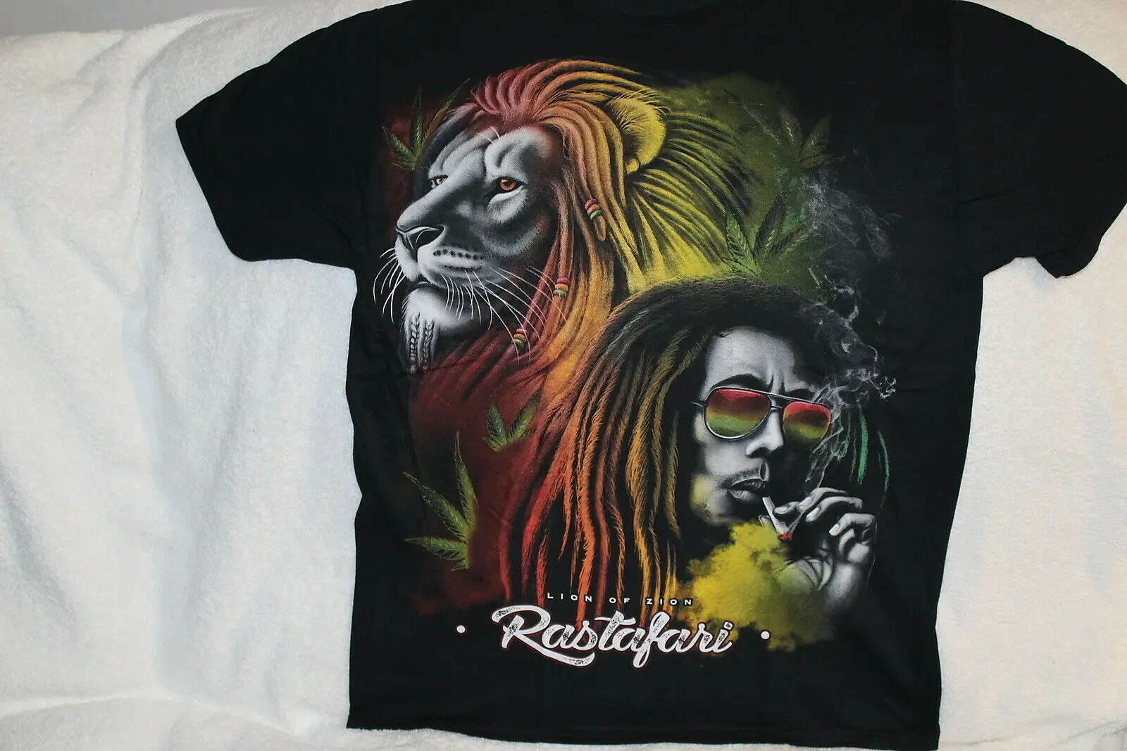 RASTA LION OF ZION BOB MARLEY RASTAFARI T-Shirt. Summer Cotton Short Sleeve O-Neck Mens T Shirt New S-3XL
RASTA LION OF ZION BOB MARLEY RASTAFARI T-Shirt. Summer Cotton Short Sleeve O-Neck Mens T Shirt New S-3XL