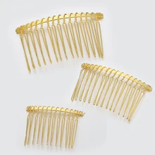 10pcs 12/15/20mm Gold Color Teeth Hair Combs Hairpin for Jewelry Making DIY Bridal Wedding Hairwear Headwear Accessories