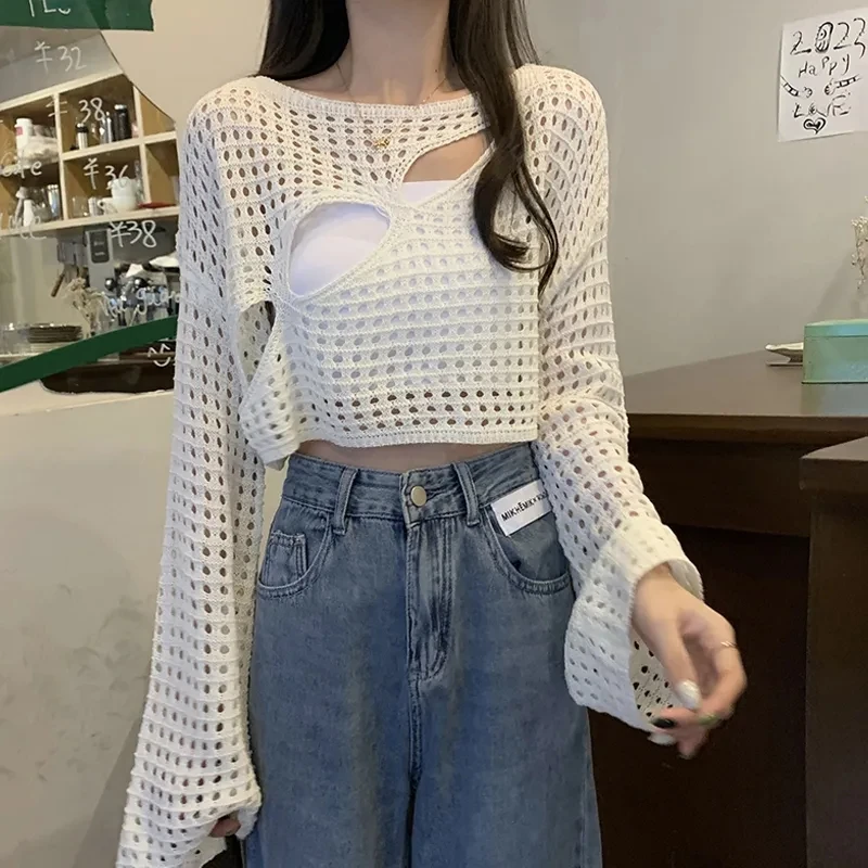 Yasuk Spring Summer Autumn Fashion Women's Casual Shirts Pullover Loose Tees Top Gentle Solid Hollow Out Female Blouse
Yasuk Spring Summer Autumn Fashion Women's Casual Shirts Pullover Loose Tees Top Gentle Solid Hollow Out Female Blouse