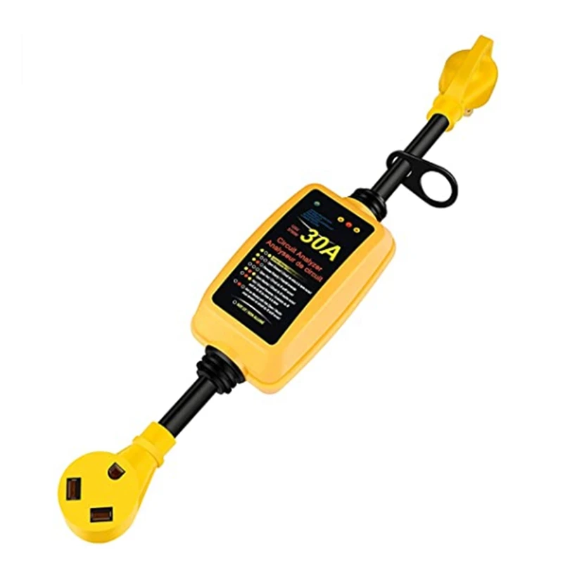 JABS RV Surge Protector 30 Amp With Grip Handles, Smart Circuit Analyzer Power Guard For RV, Camper, Trailer, US Plug
JABS RV Surge Protector 30 Amp With Grip Handles, Smart Circuit Analyzer Power Guard For RV, Camper, Trailer, US Plug