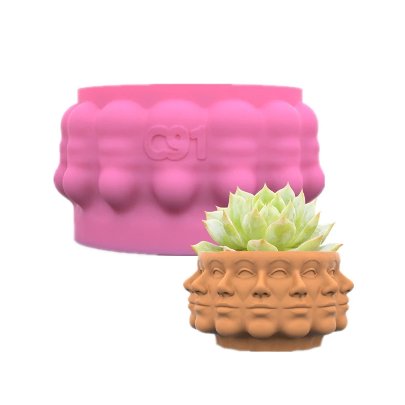 2022 trend Overlapping Face Flower Pot Silicone Mold Epoxy Resin Casting Succulent Pot Mold
2022 trend Overlapping Face Flower Pot Silicone Mold Epoxy Resin Casting Succulent Pot Mold