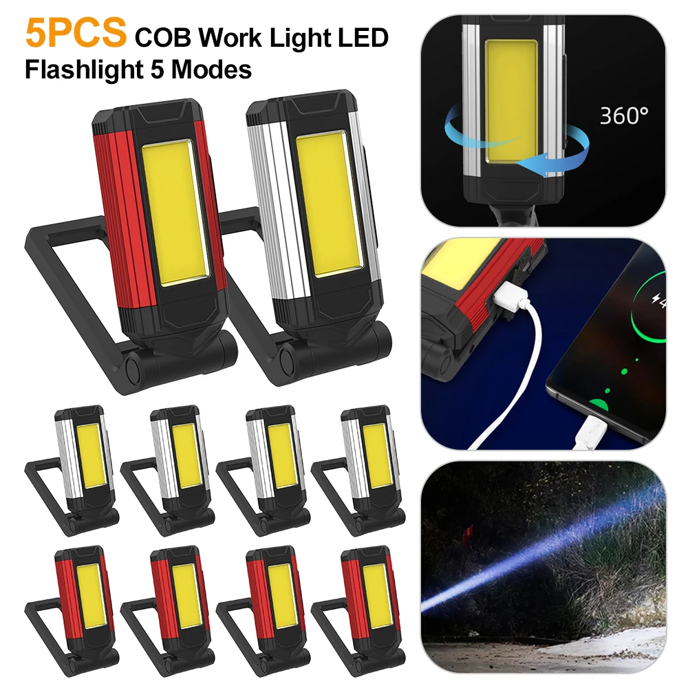 5 шт., магнитный COB-фонарь, 2200 лм, мАч
5 шт., магнитный COB-фонарь, 2200 лм, мАч