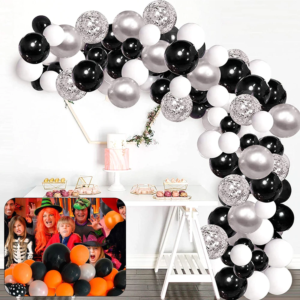 Black Orange Latex Balloon Arch Set Black White Silver Balloon Garland Kit Latex Balloons for Boys Girls Baby Shower Birthday
Black Orange Latex Balloon Arch Set Black White Silver Balloon Garland Kit Latex Balloons for Boys Girls Baby Shower Birthday