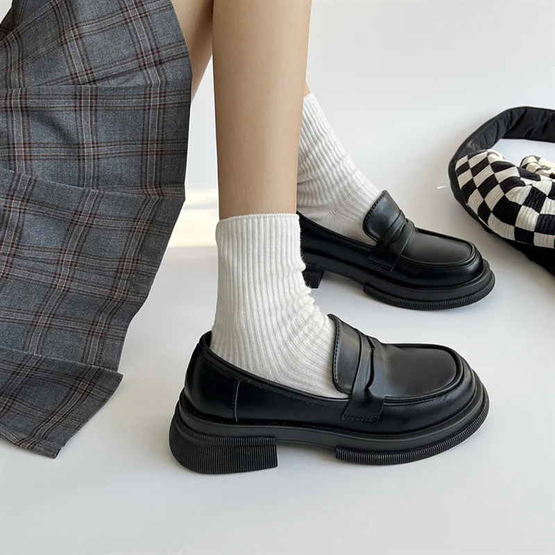 Black Loafers Women Slip On Flats Shoes Leather Ballets Flats Shoes For Women 2023 British Style Moccasins Shoes Office Lady New
Black Loafers Women Slip On Flats Shoes Leather Ballets Flats Shoes For Women 2023 British Style Moccasins Shoes Office Lady New