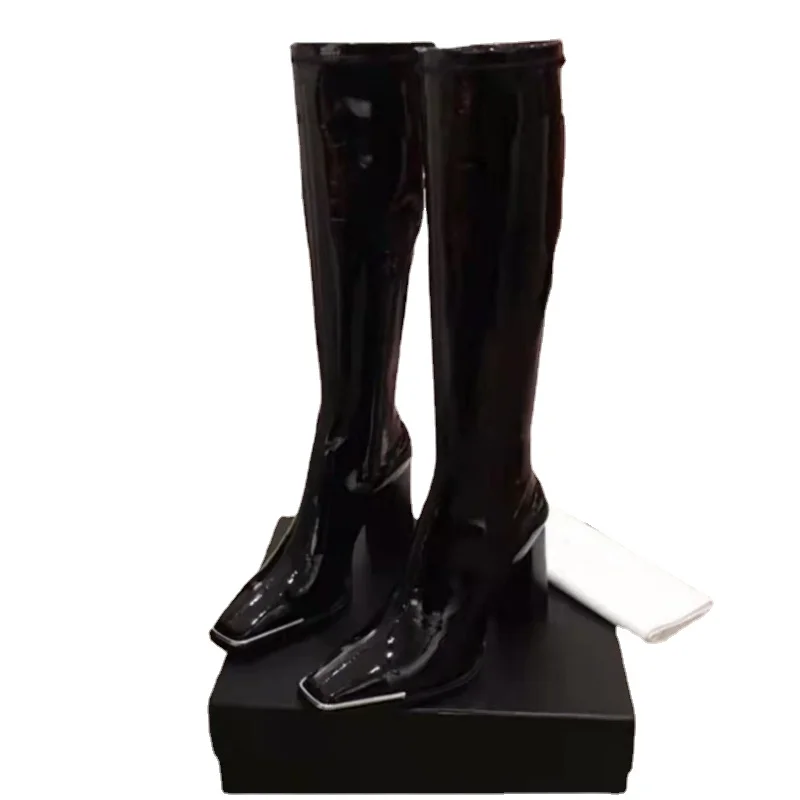 Women Knee-High Boots Luxury Brand High Quality Fashion Boots Chelsea High Boots for Women Bottes Goth Style High Heels Boots 
Women Knee-High Boots Luxury Brand High Quality Fashion Boots Chelsea High Boots for Women Bottes Goth Style High Heels Boots