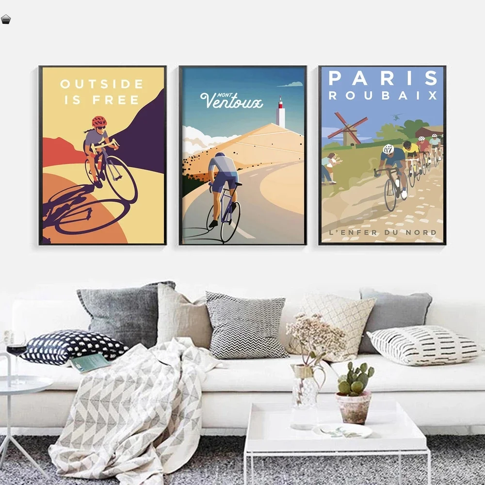 Vintage Sports Bike Cycling Tour Landscape Canvas Painting Poster Wall Art Print Picture For Living Room Home Decoration Cuadros
Vintage Sports Bike Cycling Tour Landscape Canvas Painting Poster Wall Art Print Picture For Living Room Home Decoration Cuadros