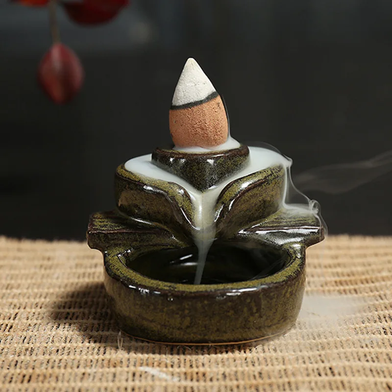 Waterfall incense holder Backflow Mini Incense burner Burner Anti-odour Burner Cones Censer Ceramic Home Office Teahouse Decor
Waterfall incense holder Backflow Mini Incense burner Burner Anti-odour Burner Cones Censer Ceramic Home Office Teahouse Decor