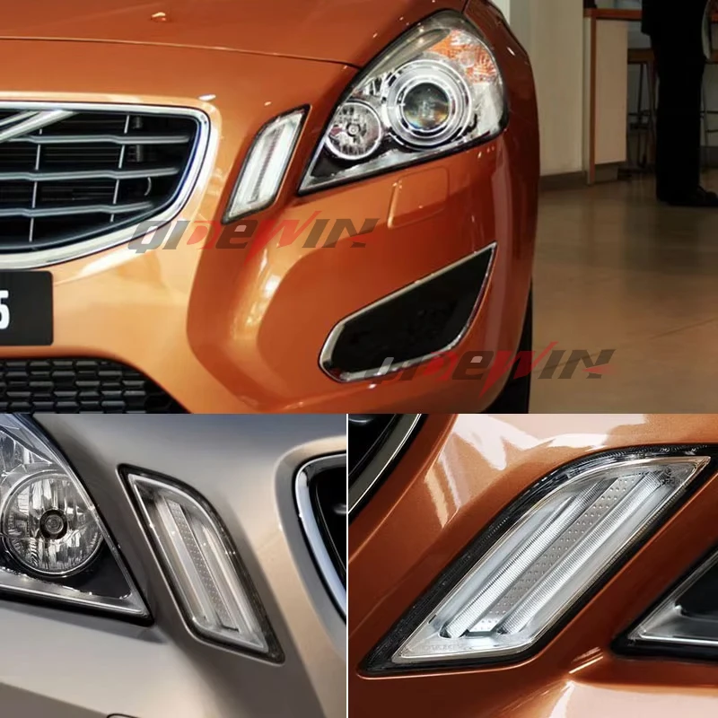 Дневные ходовые огни указателя поворота DRL Противотуманные фары DRL Автомобильные передние боковые крылья Угловой фонарь для Volvo V60 S60 2011 2012 2013
Дневные ходовые огни указателя поворота DRL Противотуманные фары DRL Автомобильные передние боковые крылья Угловой фонарь для Volvo V60 S60 2011 2012 2013