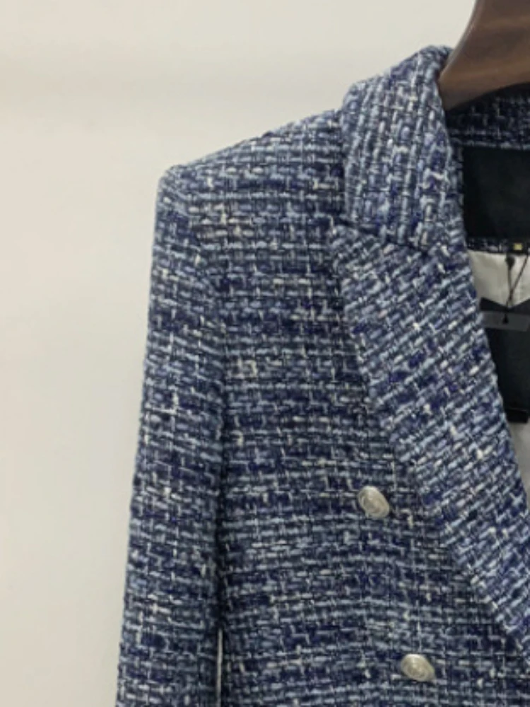 Women Office Lady Plaid Two-piece Set Vintage Autumn Winter Tweed Double-breasted French Brand Elegant Casual Blazer Shorts Suit
Women Office Lady Plaid Two-piece Set Vintage Autumn Winter Tweed Double-breasted French Brand Elegant Casual Blazer Shorts Suit