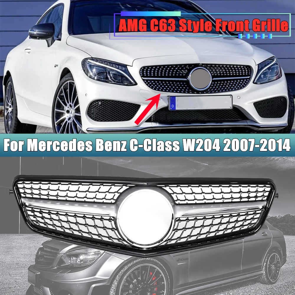 Передний бампер автомобиля решетка гриль Алмазный Стиль для Mercedes Benz C-Class W204 C180 C200 C250 C300 2007-2014 сменная деталь
Передний бампер автомобиля решетка гриль Алмазный Стиль для Mercedes Benz C-Class W204 C180 C200 C250 C300 2007-2014 сменная деталь