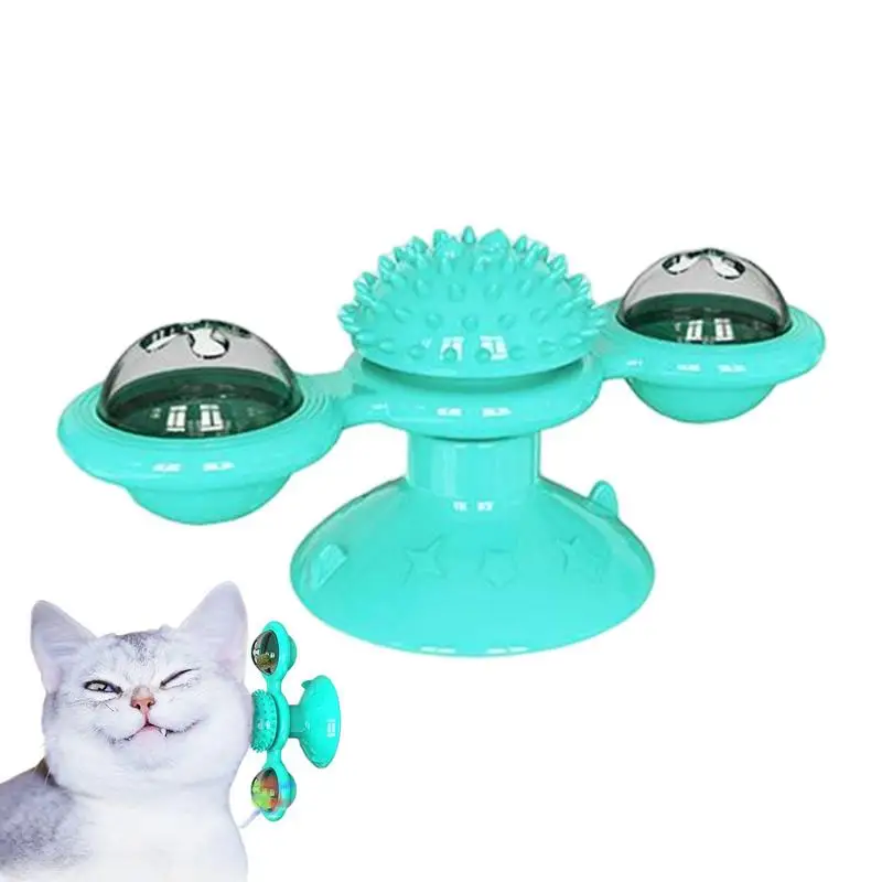 Catnip Cat Wall Stick-on Ball Toy Teeth Cleaning Interactive Chew Toy With Catnip Oral Health Exercise Toys Rotating Windmill 
Catnip Cat Wall Stick-on Ball Toy Teeth Cleaning Interactive Chew Toy With Catnip Oral Health Exercise Toys Rotating Windmill