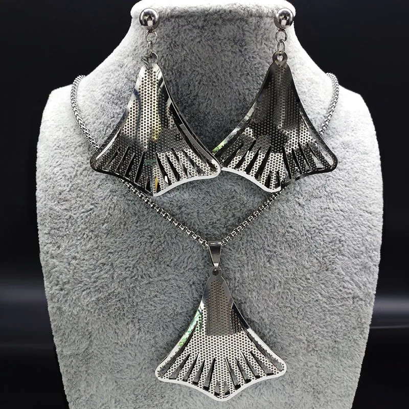 Big Mermaid Stainless Steel Jewelry Set Women Silver Color Necklace Earrings Set Jewellery conjuntos de joyas S178283S07
Big Mermaid Stainless Steel Jewelry Set Women Silver Color Necklace Earrings Set Jewellery conjuntos de joyas S178283S07