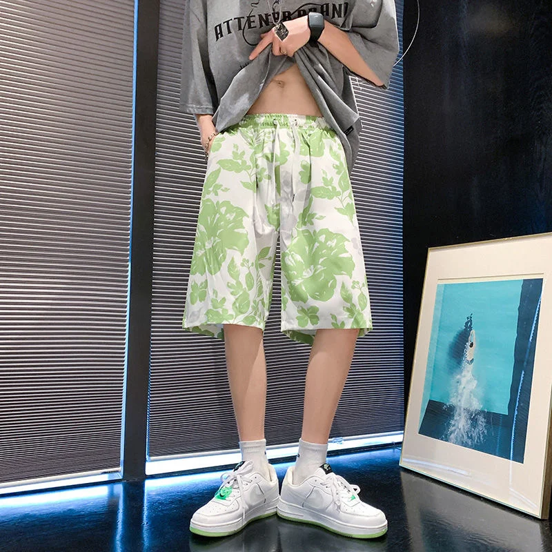 Summer Beach Shorts Men's Fashion Printed Casual Shorts Men Korean Loose Straight Flower Shorts Mens Breathable Ice Silk Shorts
Summer Beach Shorts Men's Fashion Printed Casual Shorts Men Korean Loose Straight Flower Shorts Mens Breathable Ice Silk Shorts
