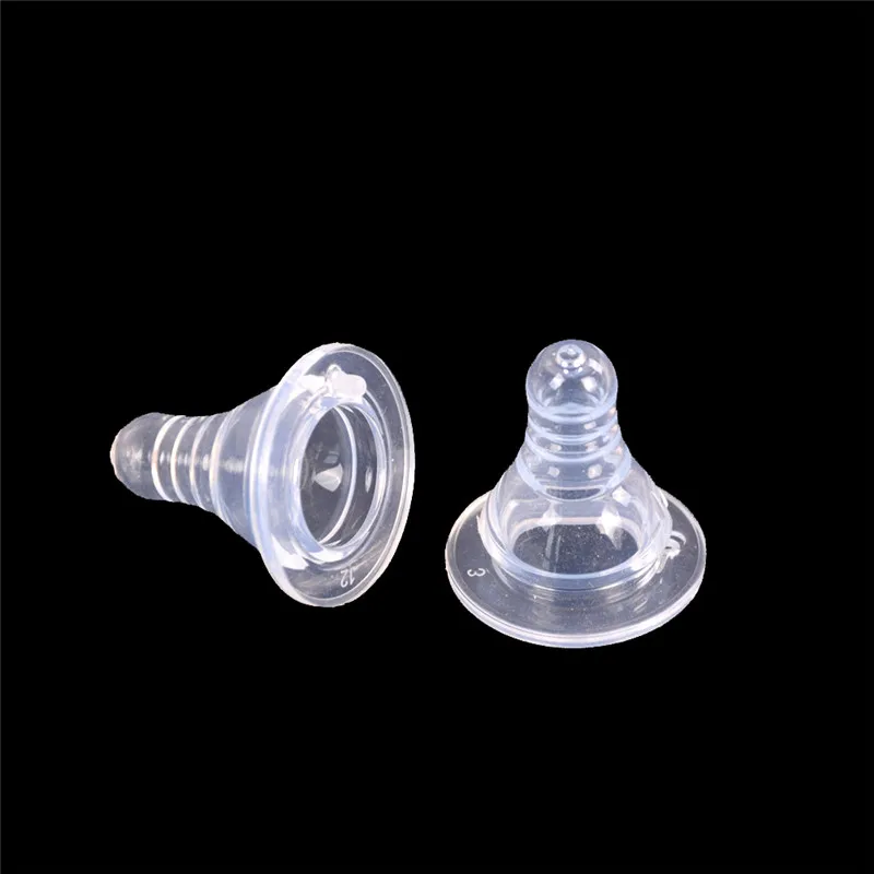 

2Pcs Wide caliber nipples can be equipped with wide mouth baby bottle