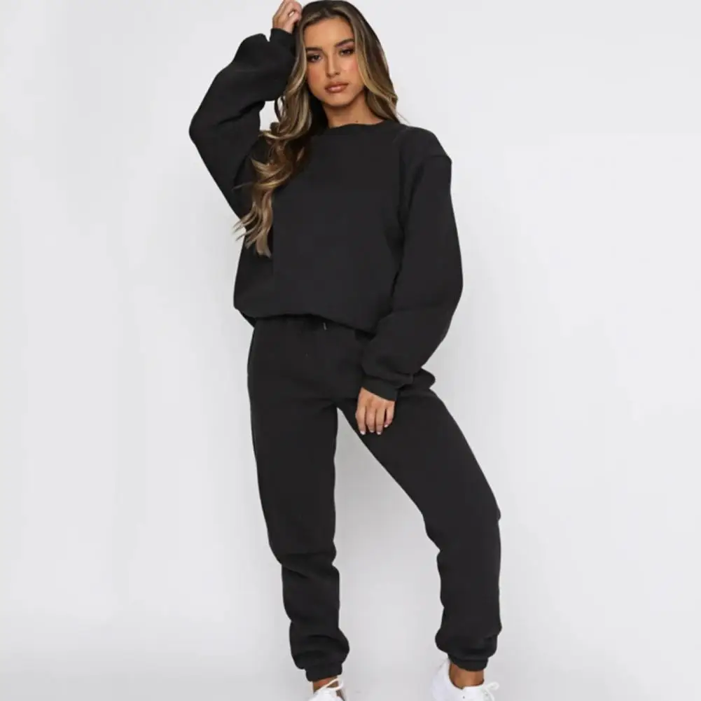 Women's Tracksuit Two Pieces Autumn Fashion Solid Color Casual Long Sleeve Pullover Outfits High Waist Pants Oversized Hoodies
Women's Tracksuit Two Pieces Autumn Fashion Solid Color Casual Long Sleeve Pullover Outfits High Waist Pants Oversized Hoodies