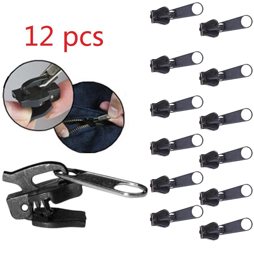 12PCS Zipper Repair Kits Universal Zipper Head Metal Zip Slider Teeth Rescue DIY Sewing Craft Sewing Kits Sewing Clothes
12PCS Zipper Repair Kits Universal Zipper Head Metal Zip Slider Teeth Rescue DIY Sewing Craft Sewing Kits Sewing Clothes