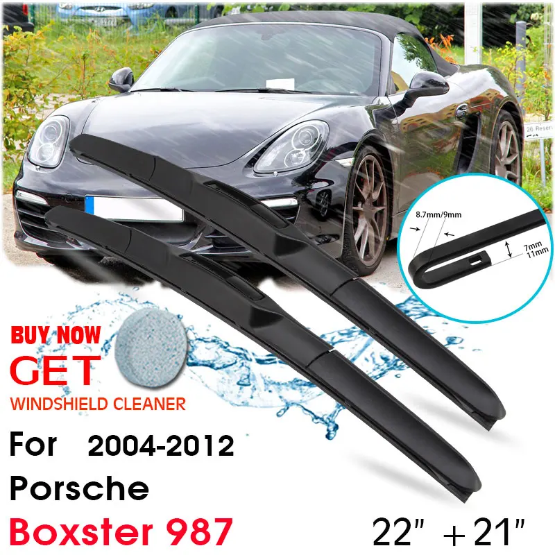 Car Blade Front Window Windshield Rubber Silicon Refill Wiper For Porsche Boxster 987 2004-2012 LHD/RHD 22"+21" Car Accessories
Car Blade Front Window Windshield Rubber Silicon Refill Wiper For Porsche Boxster 987 2004-2012 LHD/RHD 22"+21" Car Accessories