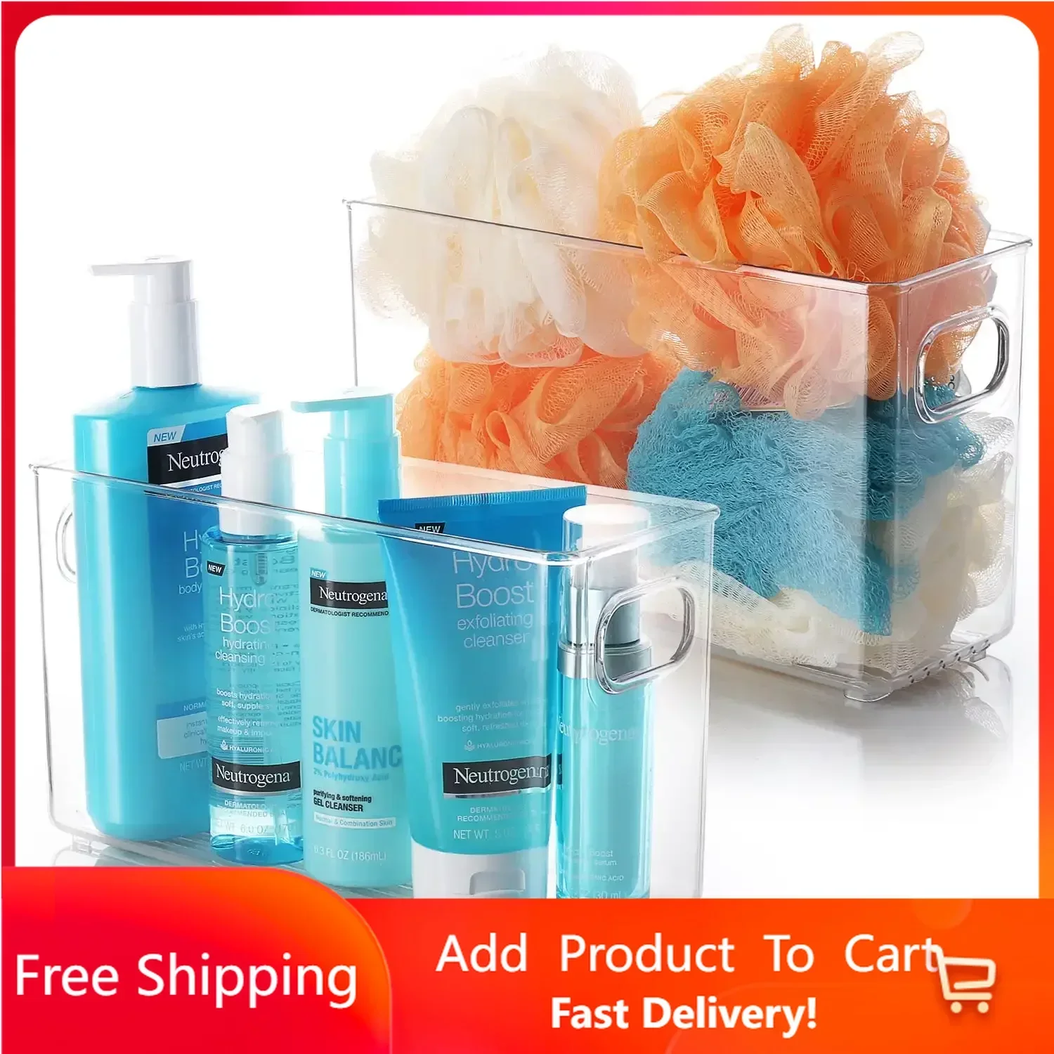 2 Pack Clear Plastic Storage Organizer, Storage Containers , Storage, Organizer Box, Kitchen Storage Container, Kitchen Storage
2 Pack Clear Plastic Storage Organizer, Storage Containers , Storage, Organizer Box, Kitchen Storage Container, Kitchen Storage