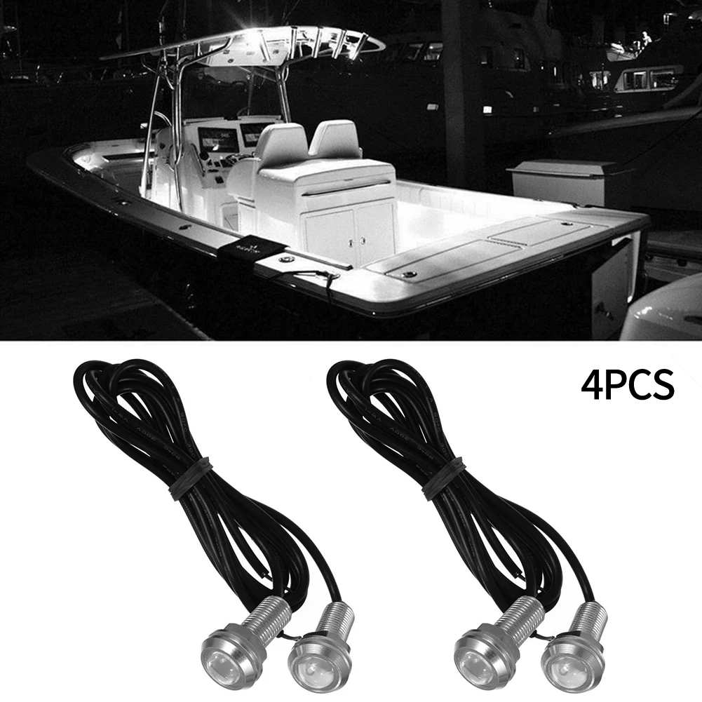 4pcs White LED Boat Light Silver Waterproof Outrigger Spreader Transom Underwater 6061 Aluminum Housing IP68 12V DC For Boats Ac
4pcs White LED Boat Light Silver Waterproof Outrigger Spreader Transom Underwater 6061 Aluminum Housing IP68 12V DC For Boats Ac