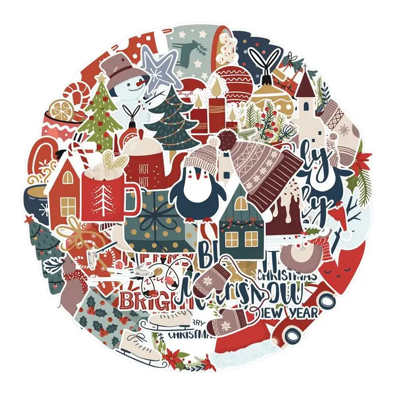 50pcs New Year Merry Christmas Stickers Deer Santa Claus Snowman Children Gift Decal DIY for Skateboard Luggage Suitcase
50pcs New Year Merry Christmas Stickers Deer Santa Claus Snowman Children Gift Decal DIY for Skateboard Luggage Suitcase