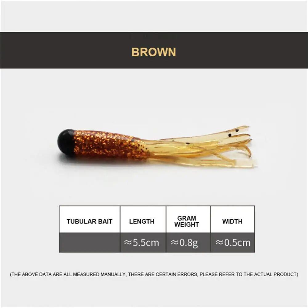 Silicone Colored Silk Tail Tubular Bait Fishing Neutral Buoyancy Long-distance Throwing Ability Multi-water Artificial Bait Bait
Silicone Colored Silk Tail Tubular Bait Fishing Neutral Buoyancy Long-distance Throwing Ability Multi-water Artificial Bait Bait