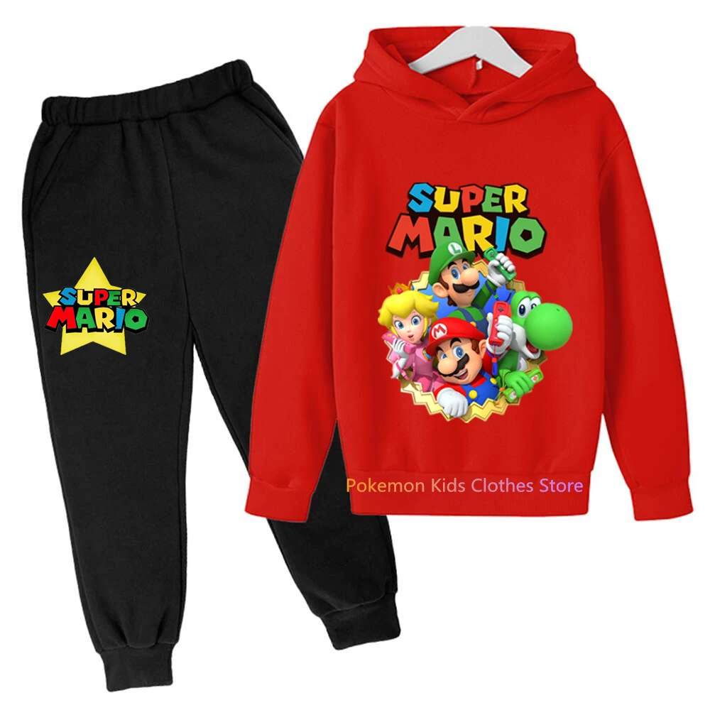 New Game Super Mario bros Set Kids Sweatshirt Children Jacket Boy Girl Clothes Spring Autumn Hoodie 3-12 years old Sweater Sales
New Game Super Mario bros Set Kids Sweatshirt Children Jacket Boy Girl Clothes Spring Autumn Hoodie 3-12 years old Sweater Sales