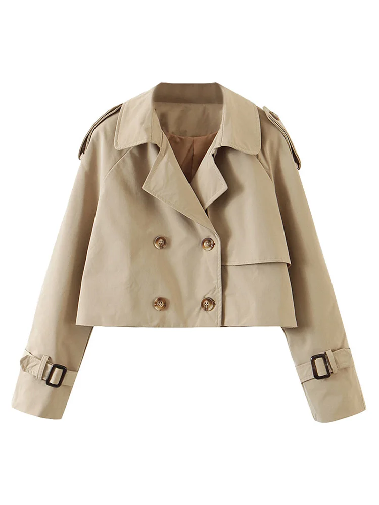 Women Khaki Short Trench Coat 2022 Automn Fashion Ladies Vintage Overcoats Windbreaker Female Loose Casual Outwear
Women Khaki Short Trench Coat 2022 Automn Fashion Ladies Vintage Overcoats Windbreaker Female Loose Casual Outwear