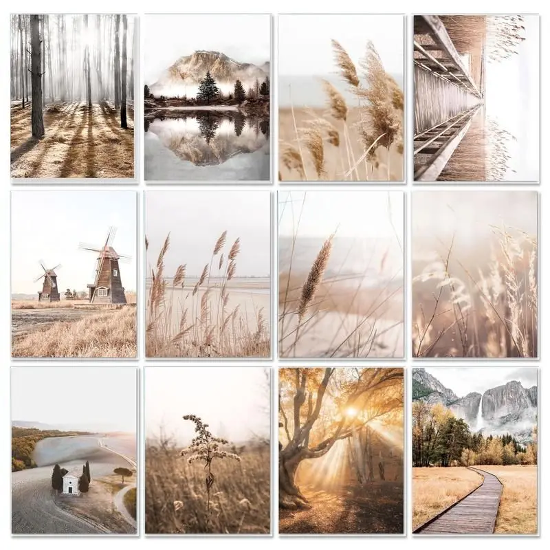 

GATYZTORY 60x75cm Frame Diy Painting By Numbers For Adults Natural Scenery Coloring By Numbers Modern Wall Art For Home Decor