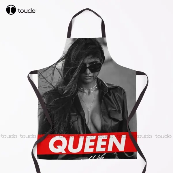Mia Khalif | Queen Apron Black Aprons For Women Men Unisex Adult Garden Kitchen Household Cleaning Custom Apron New Custom Apron
Mia Khalif | Queen Apron Black Aprons For Women Men Unisex Adult Garden Kitchen Household Cleaning Custom Apron New Custom Apron