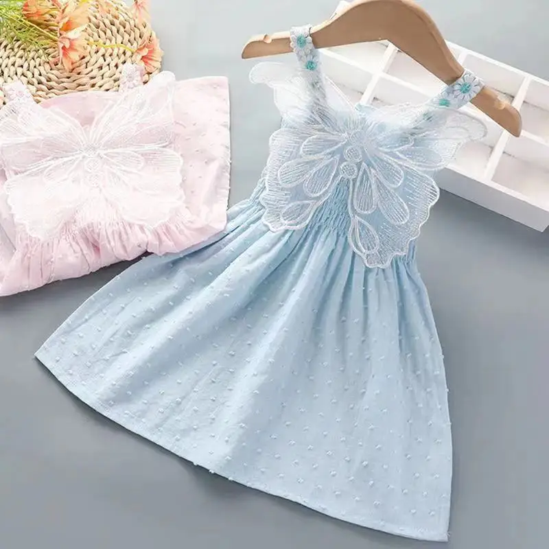 Baby Girl Casual Dress Summer New Cotton Butterfly Wings Sleeveless Princess Dress Solid Vestidos Kids Children's Clothing
Baby Girl Casual Dress Summer New Cotton Butterfly Wings Sleeveless Princess Dress Solid Vestidos Kids Children's Clothing