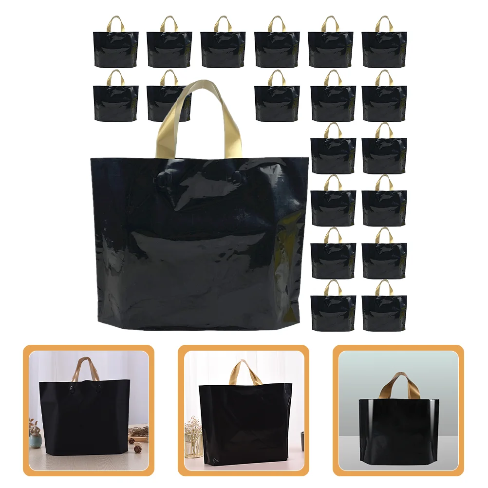 20pcs Shopping Bags Reusable Favor Bags Shopping Black Shopping Bags Shirt Bags For Small Business
20pcs Shopping Bags Reusable Favor Bags Shopping Black Shopping Bags Shirt Bags For Small Business