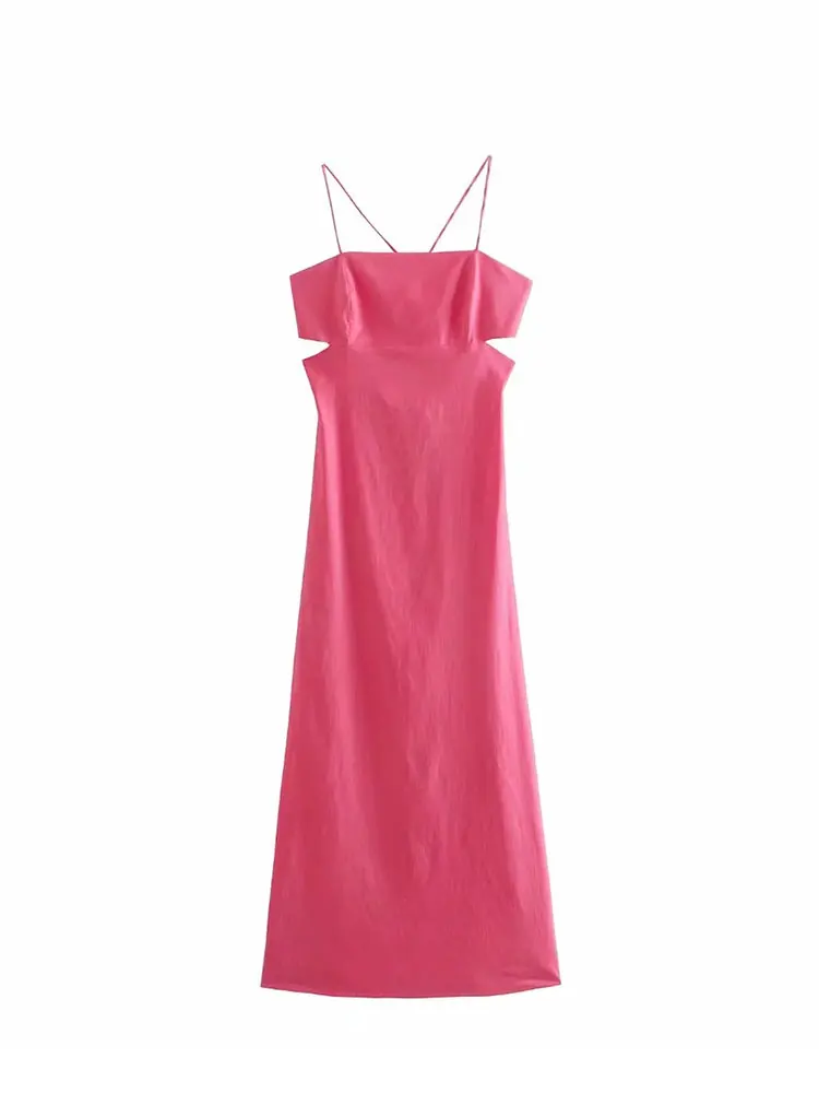Nlzgmsj ZBZA Dress Women 2022 Sexy Sleeveless Spaghetti Straps Midi Summer Dress Woman Chic Back Zip Party Backless Dress
Nlzgmsj ZBZA Dress Women 2022 Sexy Sleeveless Spaghetti Straps Midi Summer Dress Woman Chic Back Zip Party Backless Dress